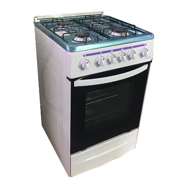 Cuisinière AUXSTAR 4 Feux 50 Cm Blanc Cuisinière AUXSTAR 4 Feux 50 Cm Blanc